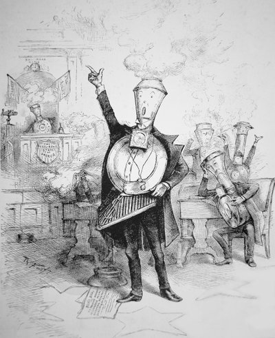 Senatorska Okrągła Izba, z „Tygodnika Harpera” autorstwa Thomas Nast