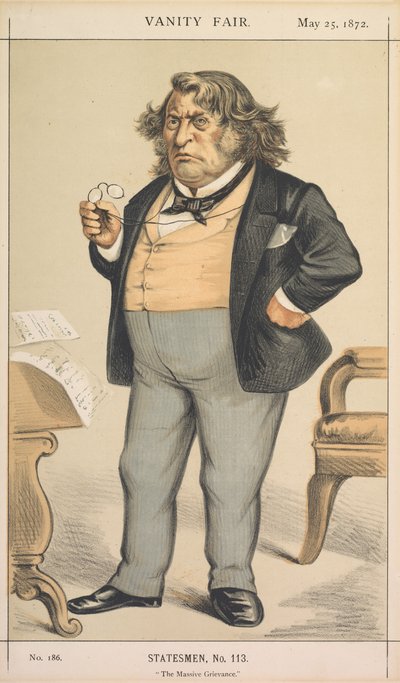 Vanity Fair: Statesman, nr 113 "Ogromny żal" autorstwa Thomas Nast