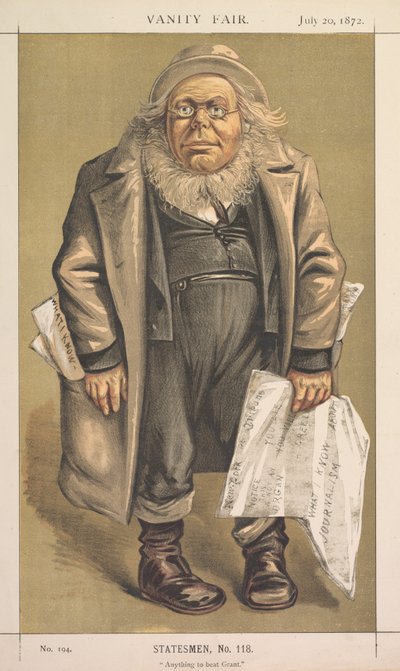 Vanity Fair: Statesman, nr 118 „Wszystko do pokonania Granta” autorstwa Thomas Nast
