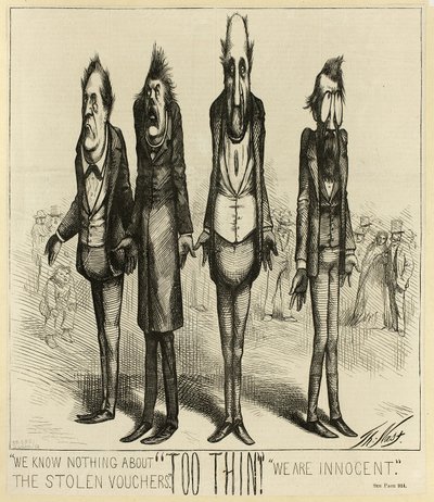 Nic nie wiemy o skradzionych bonach autorstwa Thomas Nast