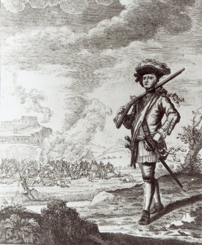 Kapitan Henry Morgan podczas plądrowania Panamy w 1671 r., ok. 1734 r. autorstwa Thomas Nicholls