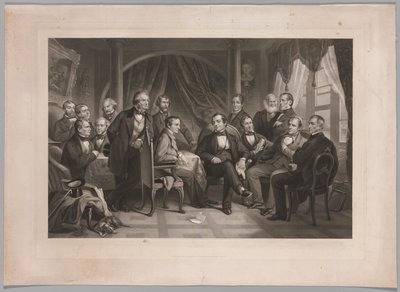 Washington Irving i jego literaccy przyjaciele w Sunnyside autorstwa Thomas Oldham Barlow