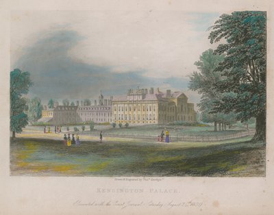 Pałac Kensington, Londyn autorstwa Thomas Onwhyn