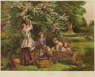 Kwiaty maja (chromolitho) autorstwa Thomas P. Hall