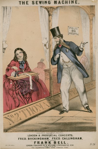 Maszyna do szycia autorstwa Thomas Packer