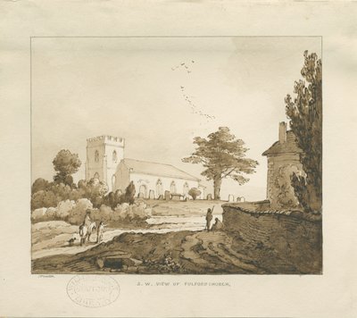 Kościół Fulford: rysunek w sepii autorstwa Thomas Peploe Wood