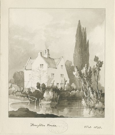 Haughton - Dom: rysunek w sepii autorstwa Thomas Peploe Wood