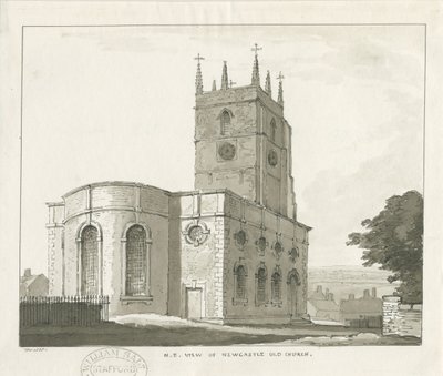 Newcastle-under-Lyme - "Św. Idzie opat" autorstwa Thomas Peploe Wood