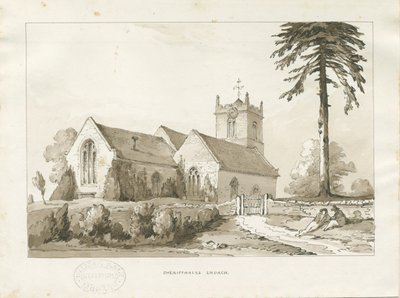 Kościół Szeryfa: rysunek w odcieniu sepii, bd [?1838] (rysunek) autorstwa Thomas Peploe Wood