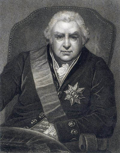 Joseph Banks, prezes Towarzystwa Królewskiego PRS, botanik, 1800s autorstwa Thomas Philips