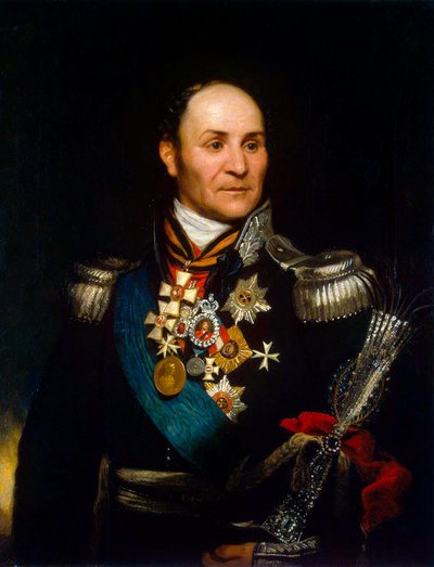Portret hrabiego Matvey Ivanovich Platov, 1757-1818, 1814. autorstwa Thomas Phillips