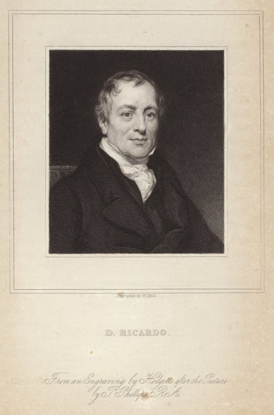 Portret Davida Ricardo autorstwa Thomas Phillips