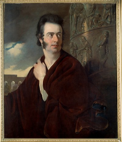 Przypuszczalny portret Lorda Byrona (1788 - 1824) brytyjskiego poety. Obraz Thomasa Phillipsa (1770-1845) Ec. Ang. autorstwa Thomas Phillips