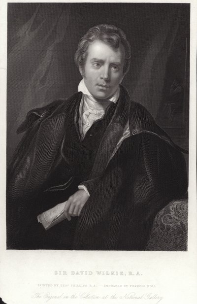 Sir David Wilkie, szkocki malarz. Grawerowanie autorstwa Francisa Holl autorstwa Thomas Phillips