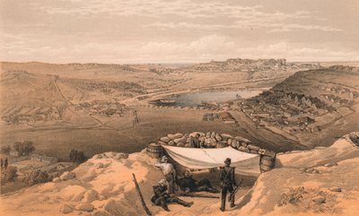 Baterie miejskie lub wewnętrzne fortyfikacje Sewastopola, 1856 r. autorstwa Thomas Picken