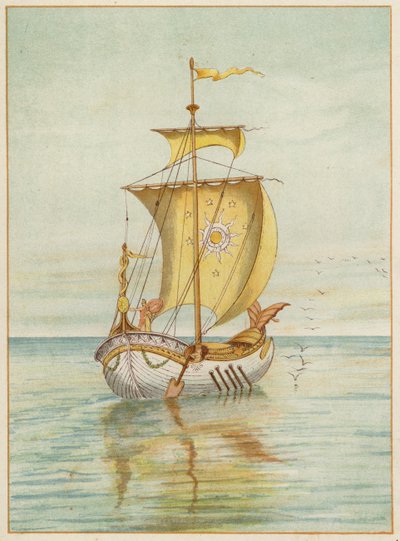 Perseusz i Andromeda na wodzie (kolor lito) autorstwa Thomas Ralph Spence