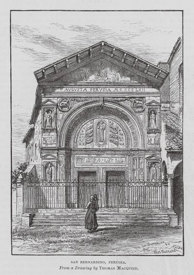 San Bernardino, Perugia (rycina) autorstwa Thomas Robert Macquoid