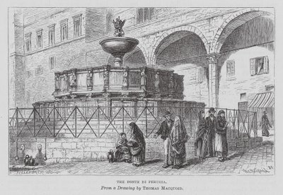 Fonte Di Perugia (rycina) autorstwa Thomas Robert Macquoid