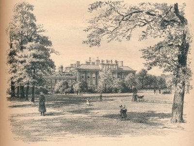 Front południowy Pałacu Kensington, 1902 autorstwa Thomas Robert Way