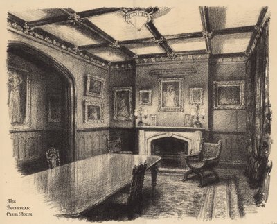 Beefsteak Club Room autorstwa Thomas Robert Way