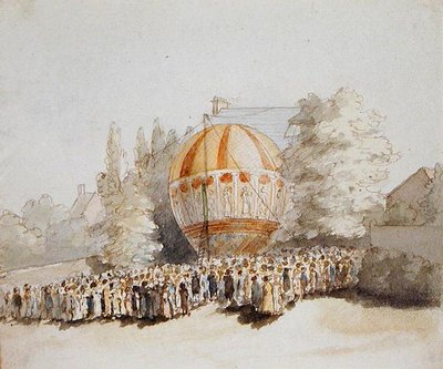 Pani Sadler wchodząc z Pontefract (akwarela na papierze) autorstwa Thomas Robinson