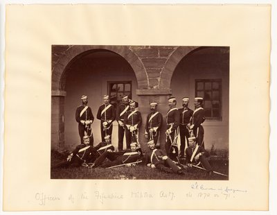 Oficerowie artylerii milicji hrabstwa Fifeshire autorstwa Thomas Rodger