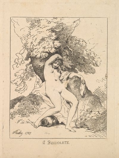 Bachantka, 1787. autorstwa Thomas Rowlandson