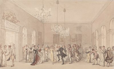 Bal w Scarborough autorstwa Thomas Rowlandson