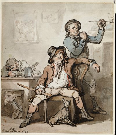 Szereg czarnogwardzistów, 1789 autorstwa Thomas Rowlandson