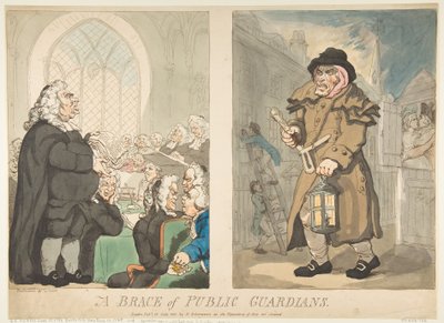 Grupa Opiekunów Publicznych, 10 lipca 1800 r. autorstwa Thomas Rowlandson