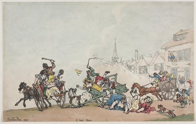 Wyścig wózków autorstwa Thomas Rowlandson