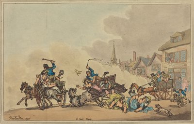 Wyścig wózków autorstwa Thomas Rowlandson