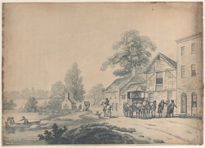Trener przed karczmą, 1785-90., 1785-90. autorstwa Thomas Rowlandson