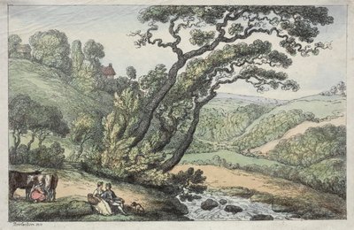 Kornwalijski widok autorstwa Thomas Rowlandson