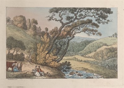 Widok z Kornwalii autorstwa Thomas Rowlandson