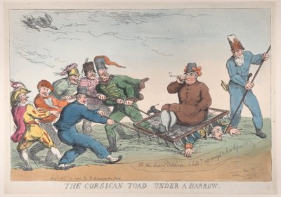 Ropucha korsykańska pod broną, 27 listopada 1813, 27 listopada 1813. autorstwa Thomas Rowlandson