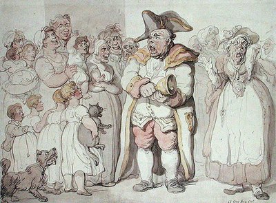 Cry for a Cat (pióro i tusz oraz akwarela na papierze) autorstwa Thomas Rowlandson