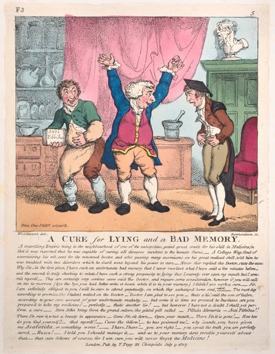 Lekarstwo na kłamstwo i złe wspomnienie, 9 lipca 1807 r., 9 lipca 1807 r. autorstwa Thomas Rowlandson