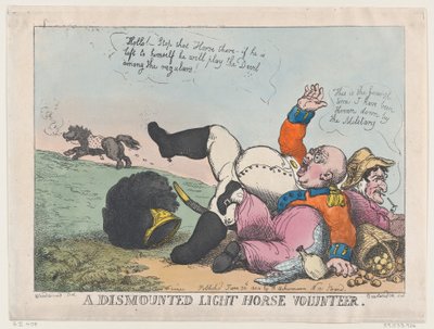 Ochotnik na lekkich koniach, 30 czerwca 1804 r., 30 czerwca 1804 r. autorstwa Thomas Rowlandson