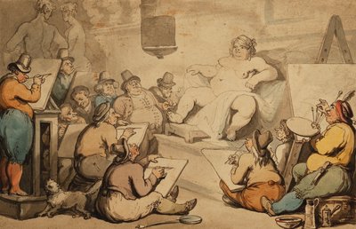 Akademia Holenderska, autorstwa Thomas Rowlandson