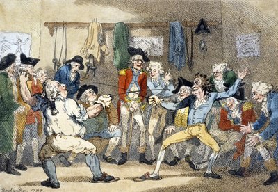 Mecz szermierczy autorstwa Thomas Rowlandson