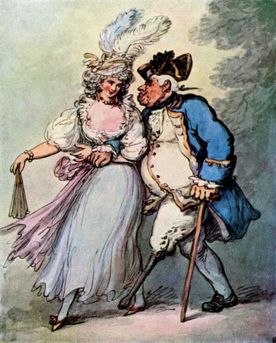 Francuska fregata holująca angielskiego żołnierza do Portu, koniec XVIII i początek XIX wieku, 1929. autorstwa Thomas Rowlandson