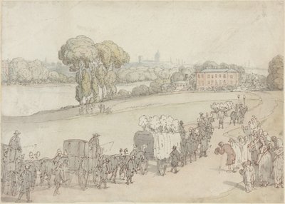 Kondukt pogrzebowy autorstwa Thomas Rowlandson