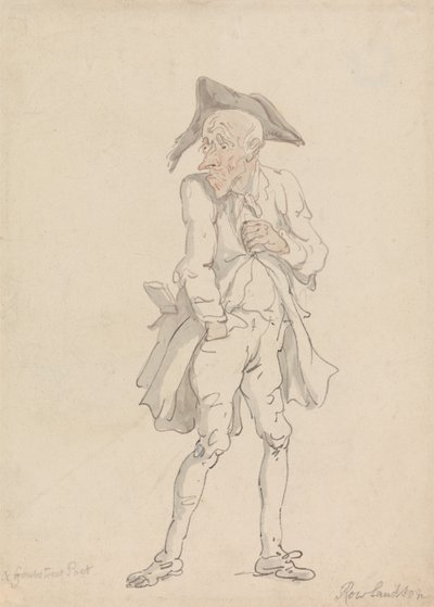 Poeta z Grub Street autorstwa Thomas Rowlandson