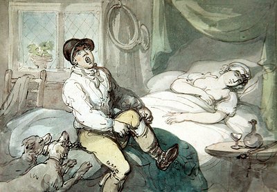 Huntsman rośnie (akwarela na papierze) autorstwa Thomas Rowlandson