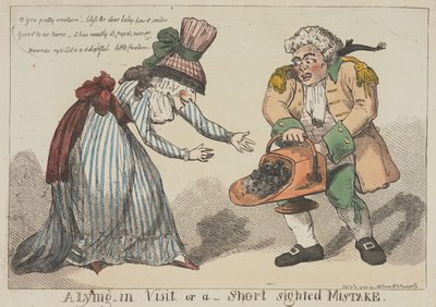 Wizyta u rodzącej, czyli krótkowzroczny błąd autorstwa Thomas Rowlandson