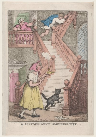 Ciotka Pachnąca Ogień, 4 maja 1806, 4 maja 1806. autorstwa Thomas Rowlandson