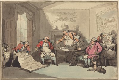 Spotkanie milicji autorstwa Thomas Rowlandson