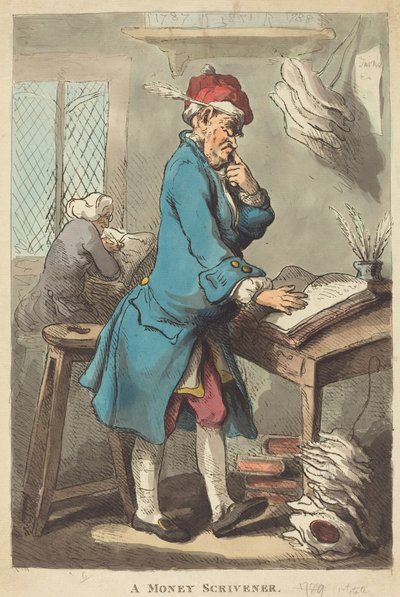 Specjalista od pieniędzy autorstwa Thomas Rowlandson