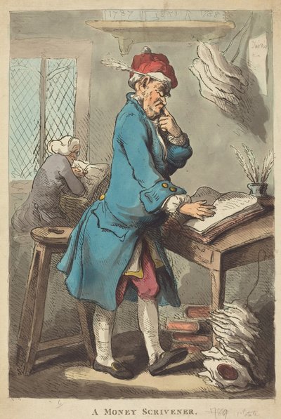 Księgowy ds. finansów autorstwa Thomas Rowlandson